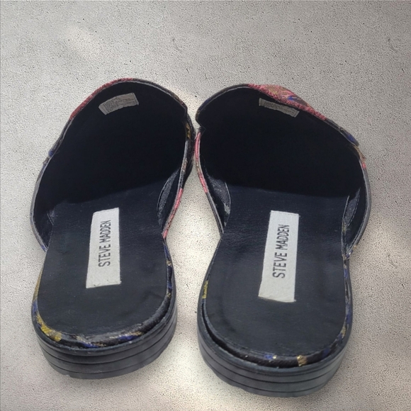 Steve Madden Men's Floral Brocade Mules - Picture 3 of 6